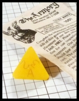 Dice : Dice - DM Collection - Armory Yellow Opaque 1st Generation A with Insert - Ebay Oct 2013